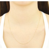 Corrente veneziana de ouro 18k 50cm 0,6mm
