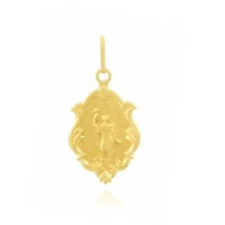 Pingente de ouro Santo Expedido ornamentado M