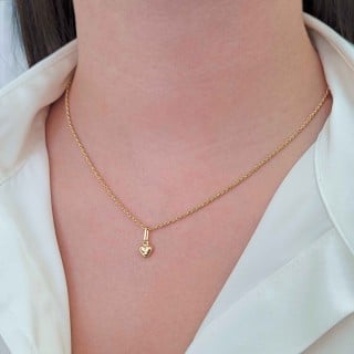 Pingente de ouro 18k coração pequeno