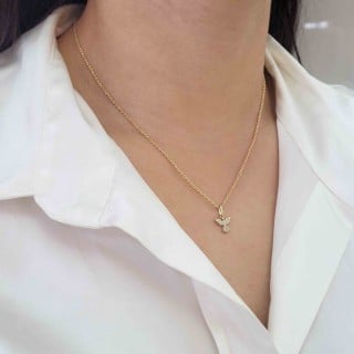 Pingente de ouro Divino Espírito Santo pequeno