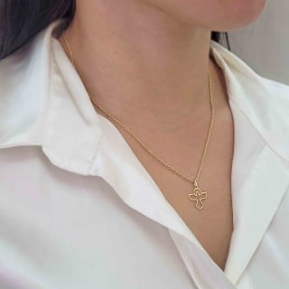 Pingente Dívino Espírito Santo de ouro 18k