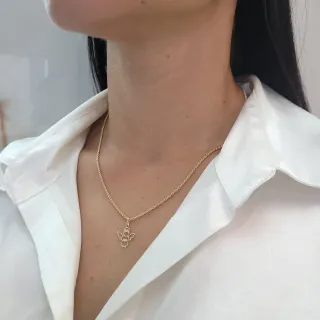 Pingente anjo da guarda de ouro 18k menino