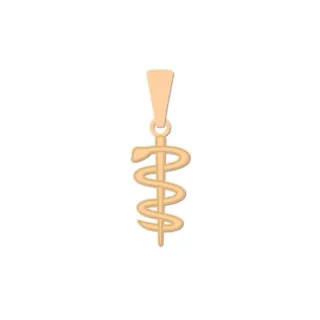 Pingente de odontologia de ouro 18k profissões 