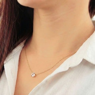Pingente em ouro 18k ponto de luz