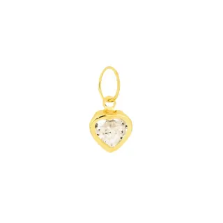 Pingente de ouro 18k coração mini 