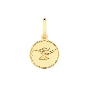 Pingente de ouro 18k enfermagem profissão pequeno