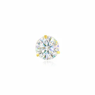 Pingente moissanite ponto de luz ouro 18k 0,8ct