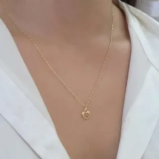 Pingente coração de ouro 18k patinha pet