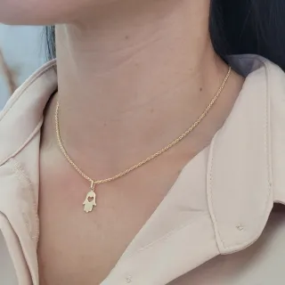 Pingente de ouro 18k Mão de Fátima