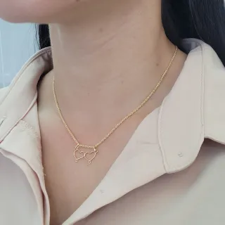 Pingente separador de ouro 18k canga coração