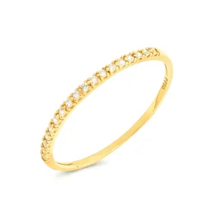 Anel de ouro 18k aparador meia aliança