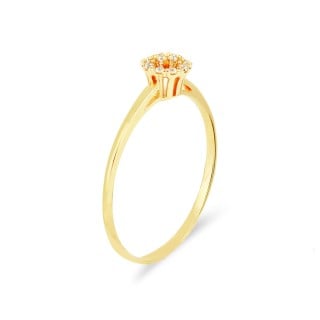 Anel chuveiro de ouro 18k Shine
