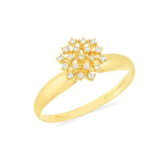 Anel chuveirinho de ouro 18k lights