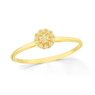 Anel chuveiro de ouro 18k Shine