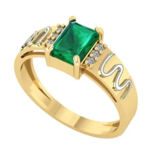 Anel de formatura de medicina ouro 18k II