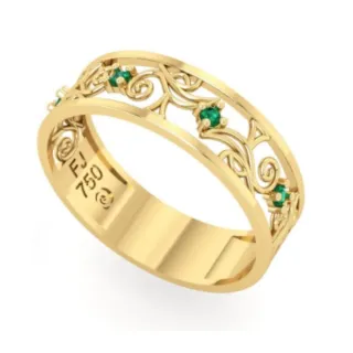 Anel de formatura enfermagem ouro 18k 
