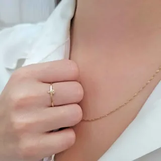 Anel de ouro 18k feminino Nossa Senhora Aparecida mini