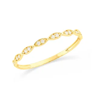 Anel de ouro 18k feminino ondas delicadas