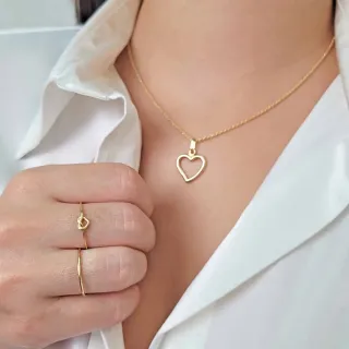 Anel de ouro 18k stacky bold