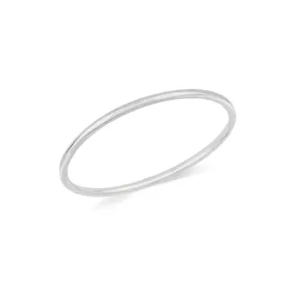 Anel de ouro branco 18k stacky bold