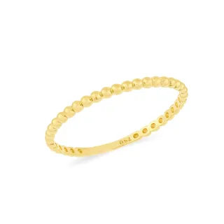  Anel feminino bolinhas de ouro 18k 