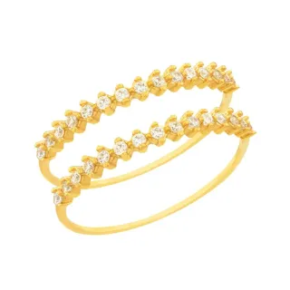 Anel par meia aliança com pedras de ouro 18k 1,25mm