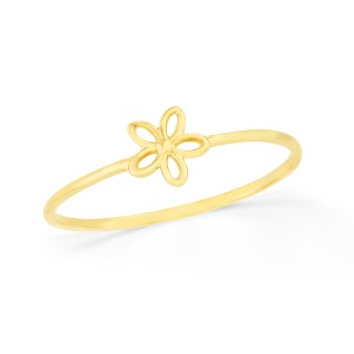 Anel de ouro infantil flor Sofia
