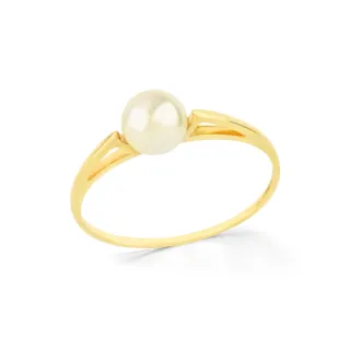 Anel de pérola em ouro 18k Lola