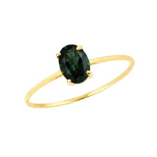 Anel de ouro 18k Turmalina verde natural Ipanema