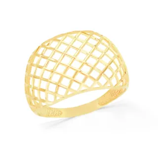 Anel de ouro 18k renda portuguesa Elegance