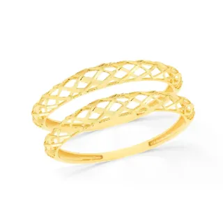 Aparador de aliança de ouro 18k rede diamantado