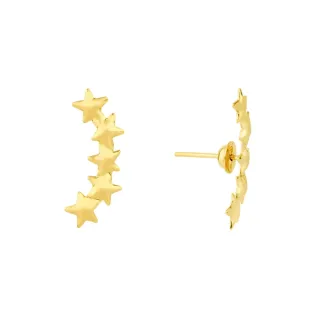 Brinco de ouro estrela constelação 