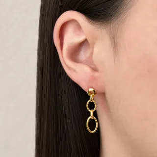 Brinco de argola Ellos Collection ouro 18k V