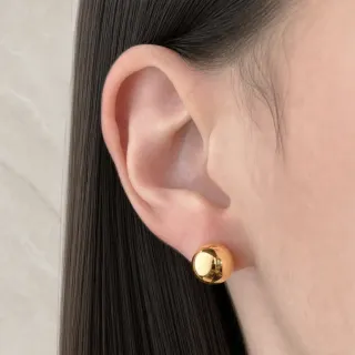 Brinco De Ouro 18k Bola 9mm