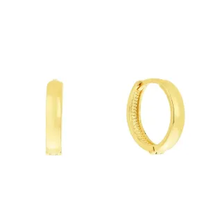 Brinco argola de ouro 18k clássica II
