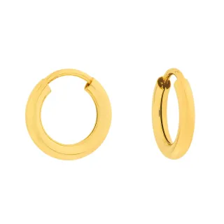 Brinco argola de ouro 18k feminino e masculino