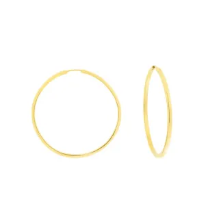 Brinco argola de ouro 18k média VI