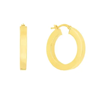 Brinco argola de ouro 18k redonda 26mm