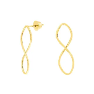 Brinco de argola de ouro 18k grande