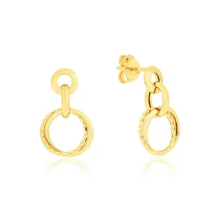 Brinco de argola Ellos Collection ouro 18k IV