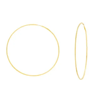 Brinco de argola grande ouro 18k fina