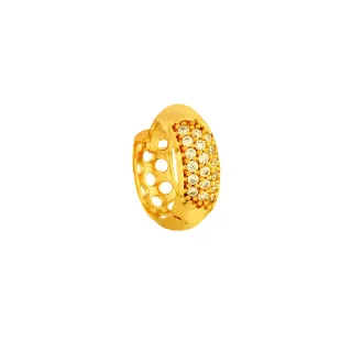 Brinco de diamante masculino ouro 18k 1 peça