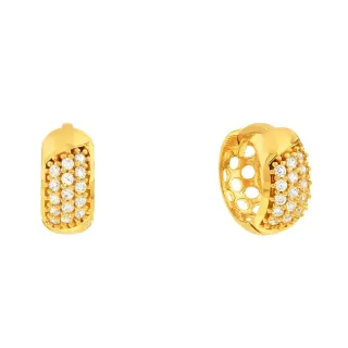 Brinco de ouro 18k argola infantil ou segundo furo 