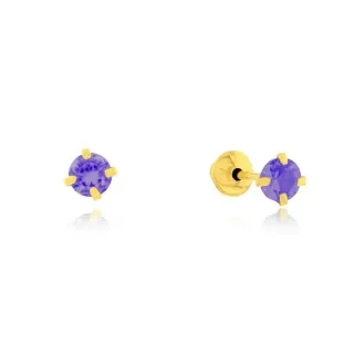 Brinco de ouro infantil ou segundo furo 005