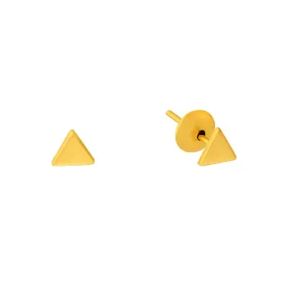Brinco de ouro 18k triângulo infantil ou 2o furo