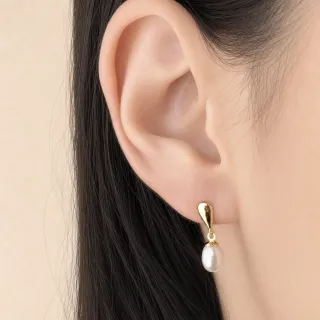 Brinco de ouro 18k pérola