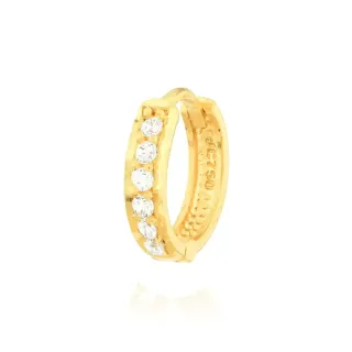Brinco masculino ou piercing cartilagem uma peça ouro 18k