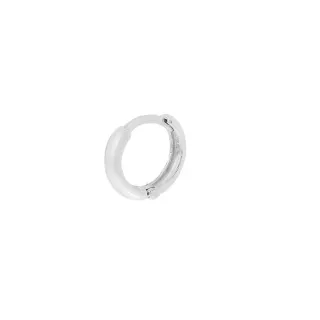 Brinco Piercing argola ouro 18k branco masculina feminina
