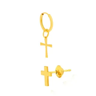 Brinco segundo furo masculino ouro 18k