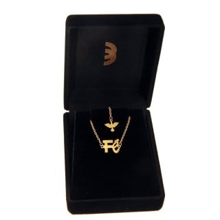 Pulseira de Ouro 18k fé e divino espiríto santo